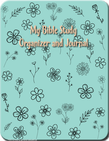 Bible Study Organizer Digital Download - Hand Drawn Flowers